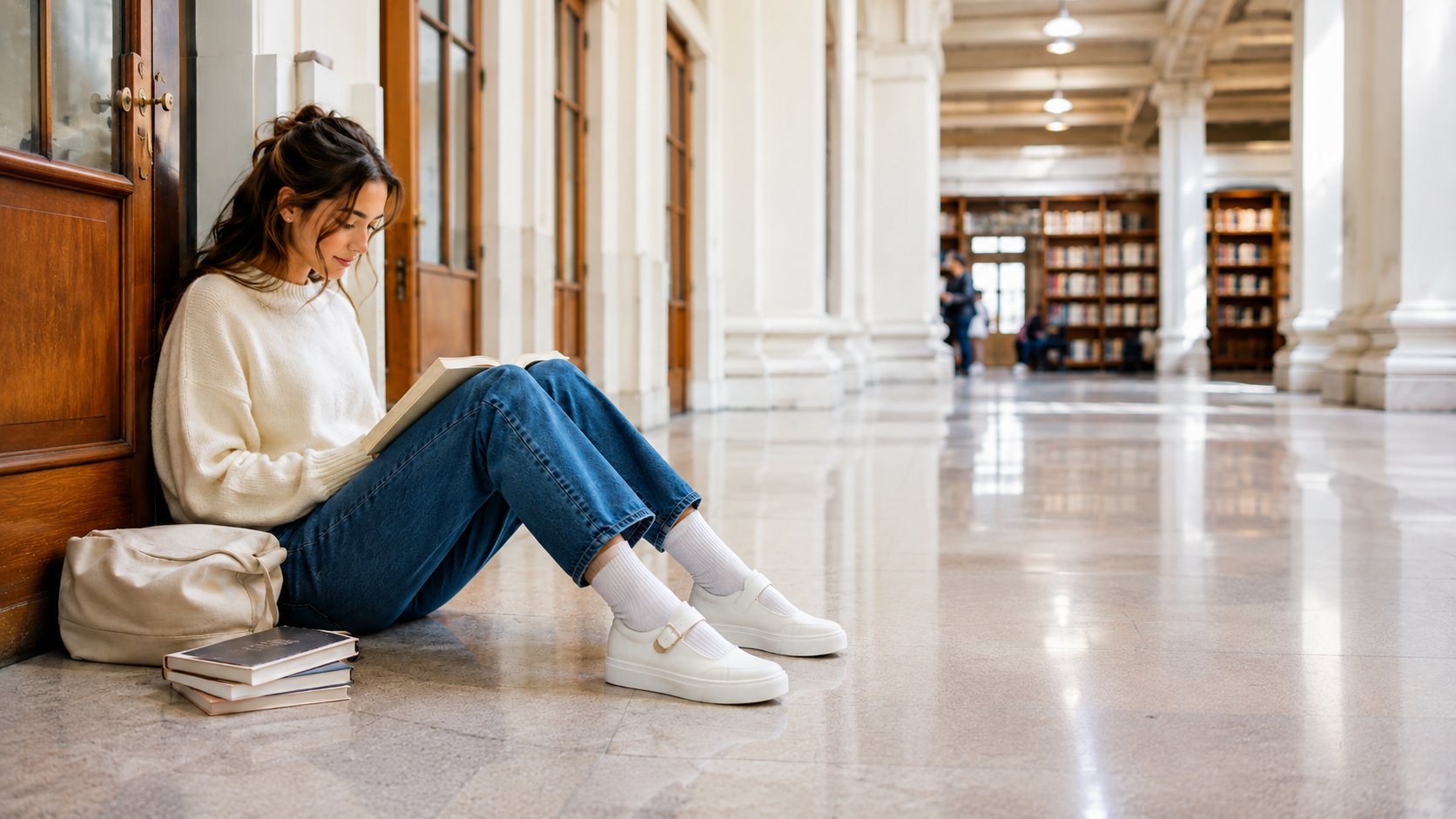 Classic White Mary Jane Sneakers for Back to School 2026